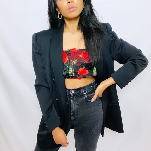 NBD |  Roses Are Red Rojo Rose Cropped Floral Top - Picture 10 of 12